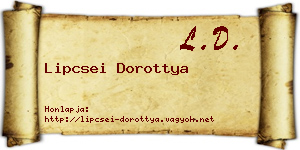 Lipcsei Dorottya névjegykártya